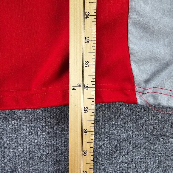 St Louis Cardinals Shirt Mens XL Red Gray 1/4 Zip Shirt Baseball Sports Training - Picture 6 of 9